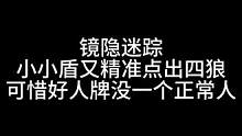 板子：镜隐迷踪。女朋友会背叛你，好兄弟会欺骗你，但和你一起玩狼人杀的我不会，因为不会就是不会，怎么教