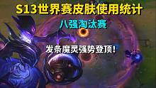 S13全球总决赛皮肤使用统计，八强赛，受职业选手喜爱的皮肤