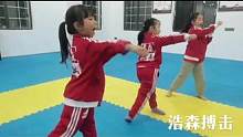 搏击从娃娃抓起！浩森搏击幼儿班军团！#武术武术强身健体武术 #少儿搏击散打 #日常训练 #每个动作都