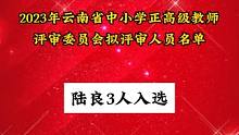 陆良3名老师荣获中小学正高级称号