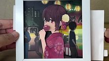 相框里的人动起来了，动态插图《夏日祭女友》画师しんらしんげ制作插图。