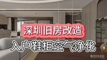 深圳#旧房改造 #大平层 #高定系列 #装修 入户鞋柜的空气净化系统细节图#全案设计