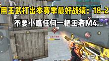 用王武打出本赛季最好战绩：18-2！不要小瞧任何一把王者M4！