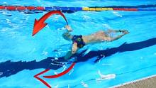 #学游泳我是认真的 #教学 #教科书级别示范 #蛙泳 蛙泳游得慢不走水怎么办？#泳蛙新手教学