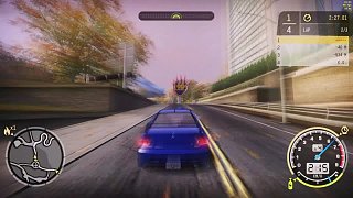 極品飛車9MOD 隨便玩會(huì)兒  藍(lán)色三菱EVO