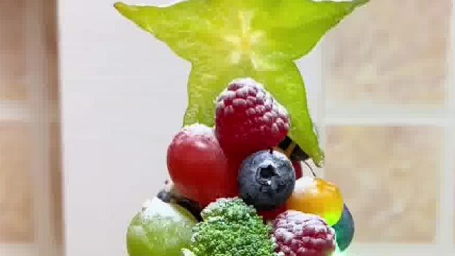 “水果圣诞树”
