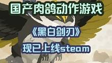 国产肉鸽动作游戏《黑白剑刃》现已发售！体验流畅的快节奏高速斩杀 #动作游戏 #steam游戏 #单机