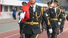 七秩芳华，强国有我 | 足球学院举行升旗仪式#武汉体育学院#升旗仪式