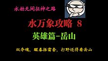 【永劫无间PVE】水万象攻略之英雄篇，岳山六冰or六电，竟然还能这么玩！武威候再现~