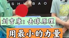 如何用最小的力量让球又快又转，前国手刘吉康讲击球原理#乒乓球 #乒乓球教学 #国球乒乓 #乒乓球基础