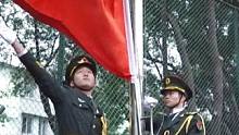 七秩芳华，强国有我 | 网球学院举行升旗仪式#武汉体育学院#升旗仪式