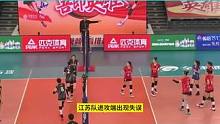 江苏女排最疯狂的一场比赛，最后时刻决胜局惊艳全场，对方球队教练也疯狂了3