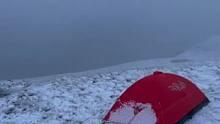 风雪天露营#露营报告 #雪地露营报告