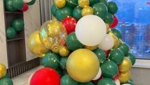 今年给德瑾先生安排的是气球圣诞树咯✨超级开心啦~