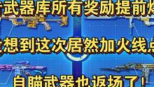 王者武器库所有奖励提前爆料！没想到这次居然加火线点！自瞄武器也返场了！#CF手游 #CF手游8周年 