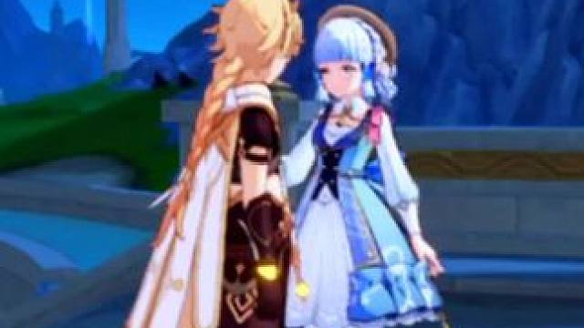 #原神枫丹 #游戏日常 #神里绫华 找了半天，原来又来看机器人跳舞了