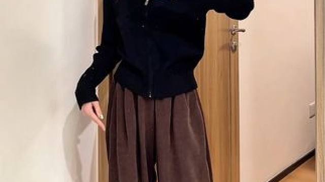 舒服到根本不想脱下来的山本裤，只显裤型不显腿型 #158小个子穿搭 #小个子显高显瘦穿搭