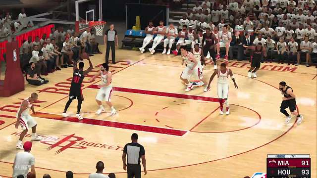 S5赛季-季后赛次轮G1 热火vs经典火箭 127-130