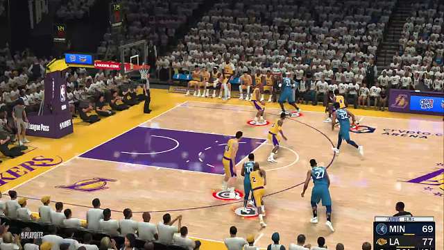 S5赛季-季后赛次轮G1 森林狼vs经典湖人 108-137