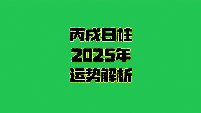 丙戌日2025年运势  丙戌日柱生人男女2025年乙巳年蛇年运势解析