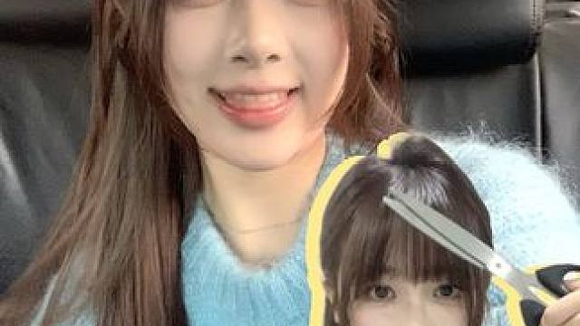 我还挺会剪刘海