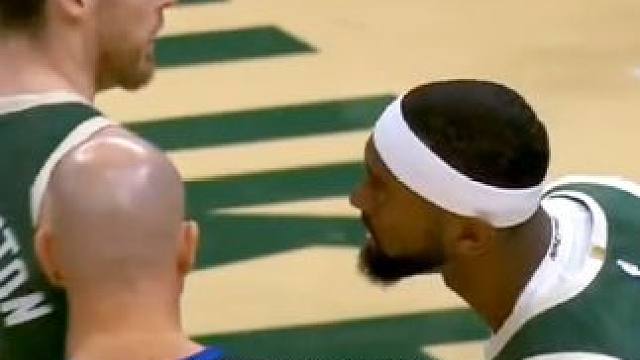 #篮球 步行者VS雄鹿，又起冲突了，差点打起来了#nba名场面 #步行者vs雄鹿 #哈利伯顿