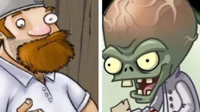 植物大战僵尸2中关于疯狂戴夫就是僵尸博士的证据之一(doge)