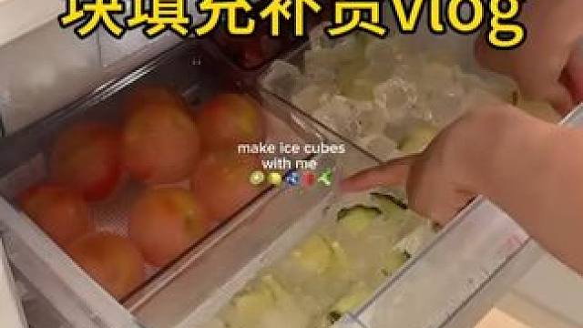 沉浸式收纳整理｜精致宝妈新年冰块填充补货vlog～✨☺️ 
#沉浸式收纳整理 #冰块填充 #冰块补货