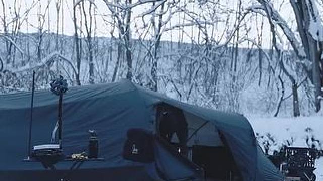 雪地露营#露营报告 #野营 #户外 #雪地露营报告