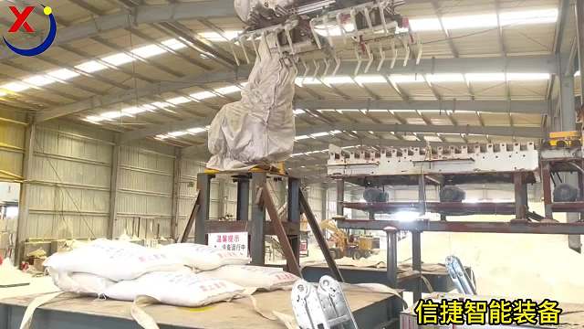 信捷机器人工业盐码垛现场，速度快效率高耐腐蚀