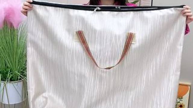 两个大容量的收纳袋只要13.9，质量还这么好 换季收纳 搬家 孩子放寒假装衣服装被子过年回家装行李都