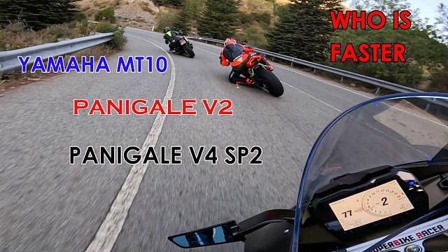 【4K60帧】第一视角：杜卡迪Panigale V4 - Panigale V2 - 雅马哈MT10