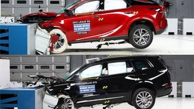 同样是中大型SUV，雷克萨斯RX和凯迪拉克XT6碰撞对比，差距大吗？ #碰撞测试 #凯迪拉克 #雷克