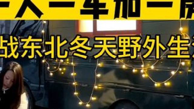 一人一车加一房,东北冬天野外生活第三天，没柴了就地取柴。#雪中露营 #东北的冬天 #房车生活 #野营