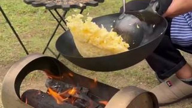 露营炒饭#露营报告 #野营 #户外