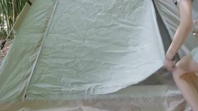 野外做这样的事情太刺激了，我的户外露营。