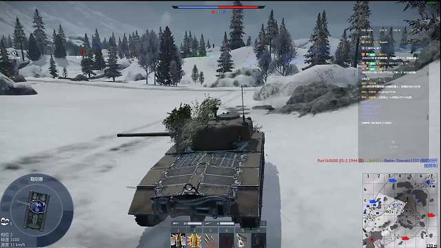 战雷摸鱼仔。。。游戏直播片段 美系T20   0死12杀