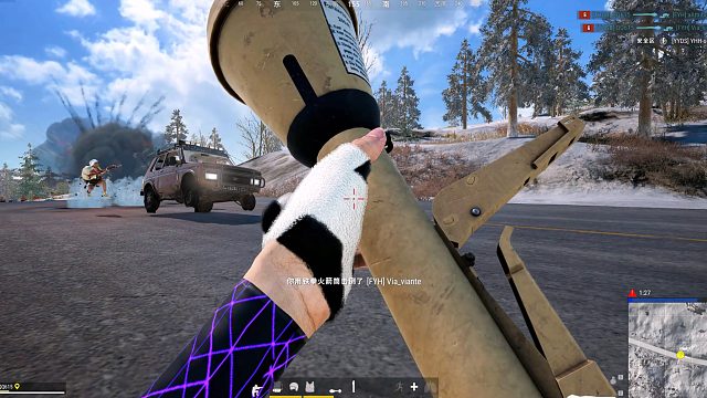 绝地求生火箭筒击杀秀