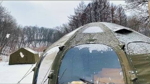 你那里下雪了么？#雪中露营 #一个人的露营时光 #罗迪的露营日记