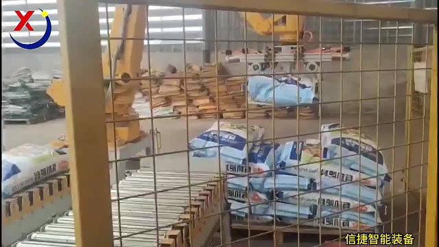 大厂还是适合用机器啊，有机肥厂上了码垛机器人后效率快多了