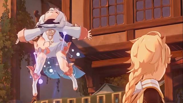 生日蛋糕的彩蛋，派蒙我呀，会一直陪着旅行者！