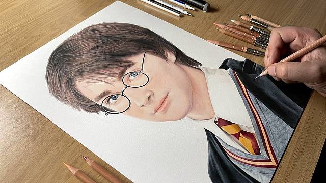 【4K】大触手绘哈利波特肖像 | 作者：Artology