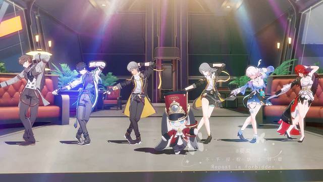 不眠之夜，但列车组全员丨星穹铁道MMD