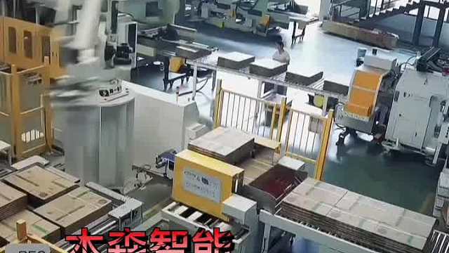 瓦楞纸板 蜂窝板 包装箱纸板码垛机器人自动化生产线#瓦楞纸板码垛 #蜂窝板码垛 #包装箱纸板码垛