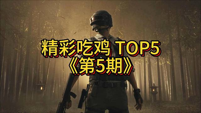 吃鸡TOP5 第5期：枪男在世（回老家了，停更几天，年后在见）