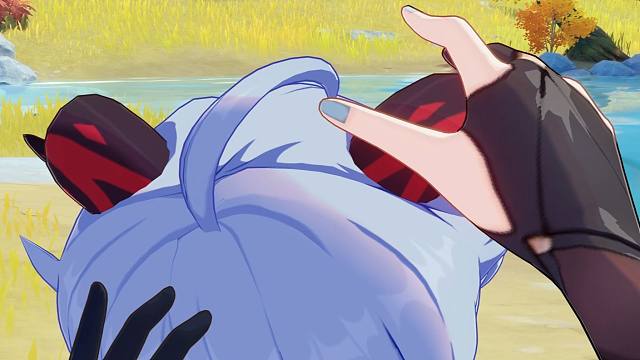 申鹤忍不住又摸了甘雨的角，把甘雨都给整害羞了