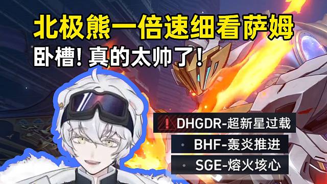 北极熊一倍速细看萨姆战斗：技能名真帅，台词真帅，技能动作...卧槽！