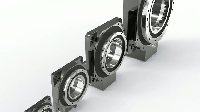 精密五轴点胶中空旋转平台应用