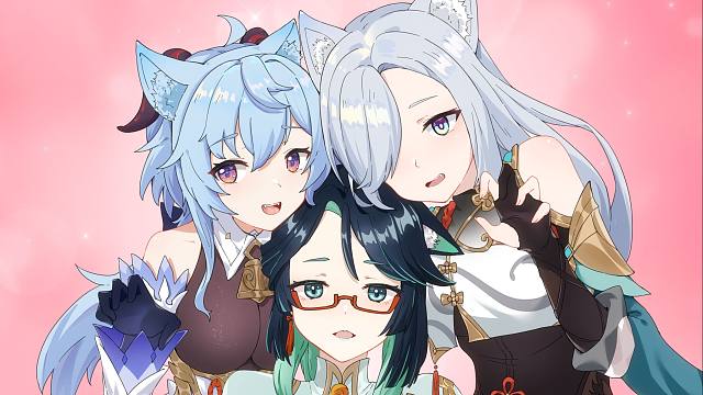 【原神】旅行者，我家养了三只会元素力的猫