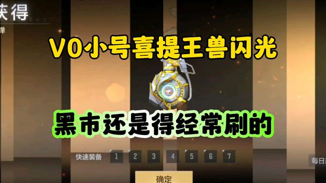 CF手游:V0小号喜提王兽闪光！12块买个擎天蜂鸟皮！